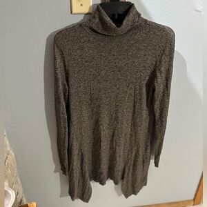 Apt 9 Turtleneck Pullover Tunic Sweater Dark Gray Size Small